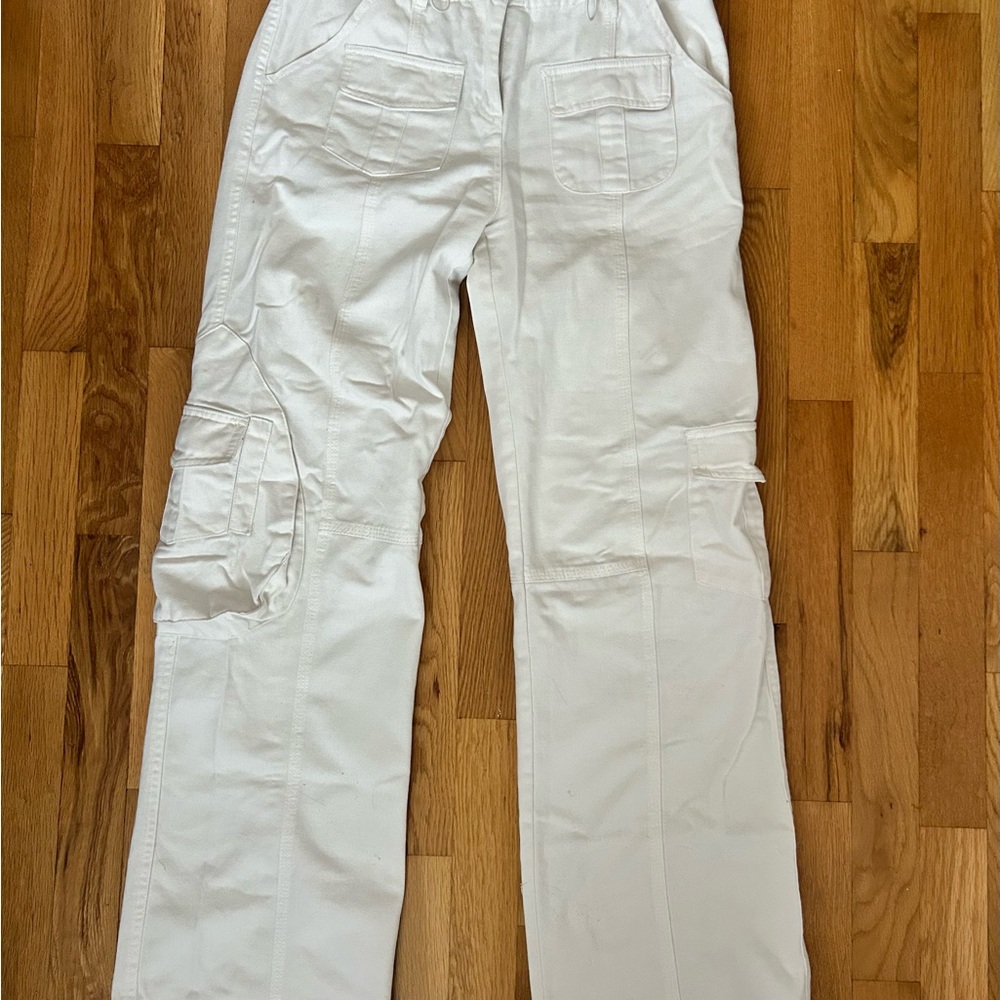 Brandy Melville White Cargo Pants